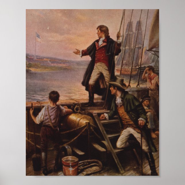 Affiche La bannière étoilée légère Edward Percy Moran (Devant)