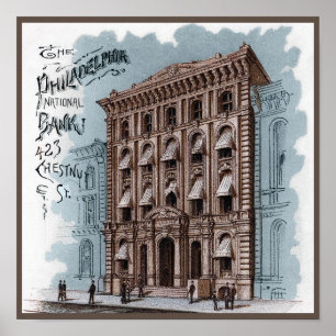 Affiche La Banque nationale de Philadelphie