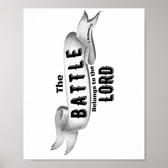 Affiche La Bataille Appartient Au Seigneur (Devant)