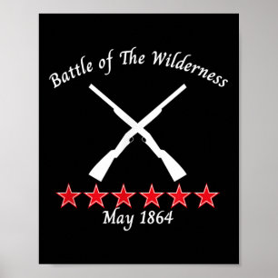 Affiche La Bataille De La Virginie Wilderness 1864 Civil B