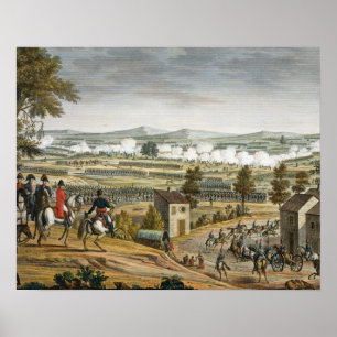Affiche La bataille de Lutzen, le 2 mai 1813, gravée par