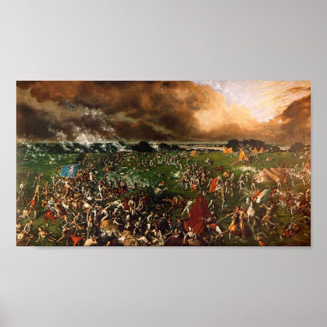 Affiche La bataille de San Jacinto, Henry Arthur McArdle (Devant)