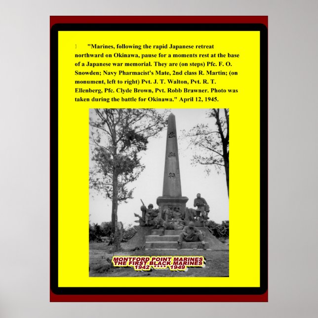 AFFICHE LA BATAILLE POUR OKINAWA 1945 (Devant)