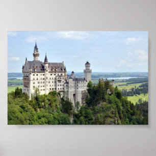 Affiche La Bavière Allemagne de Neuschwanstein de château