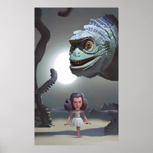 Affiche La Beach Girl et le Monster Ken Gage