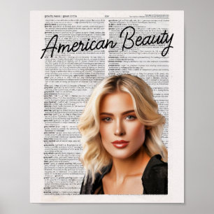 Affiche La beauté américaine — en fête