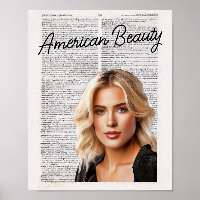Affiche La beauté américaine — en fête (Devant)