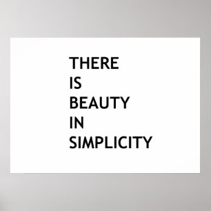 Affiche La beauté dans la simplicité