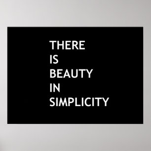 Affiche La beauté dans la simplicité