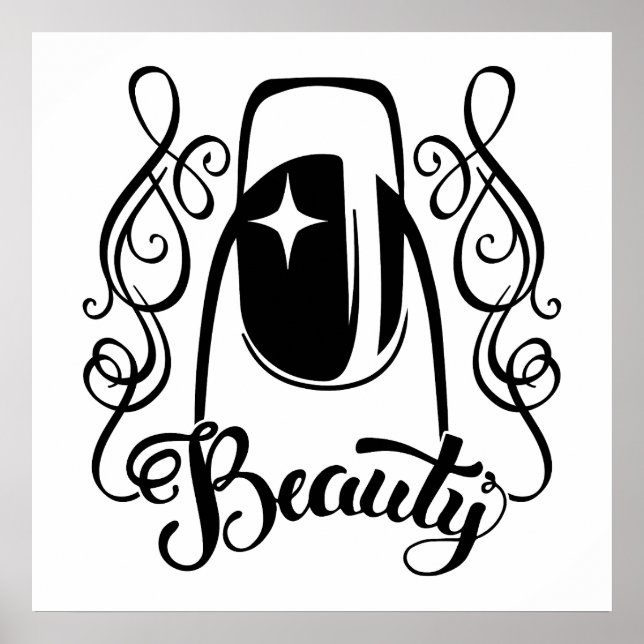 Affiche La beauté de l'art des ongles (Devant)