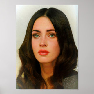 Affiche la beauté de l'art megan fox