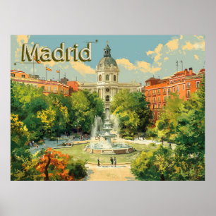 Affiche La beauté de Madrid