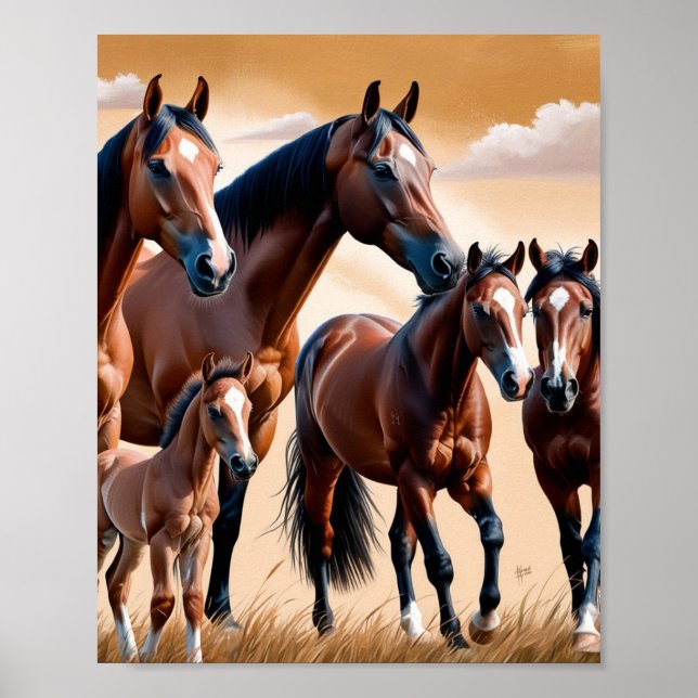 Affiche La beauté des chevaux américains (Devant)