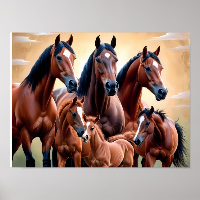 Affiche La beauté des chevaux américains (Devant)