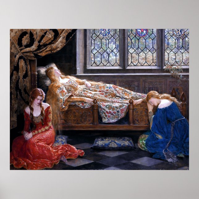 Affiche La beauté du sommeil par John Collier 1921 (Devant)