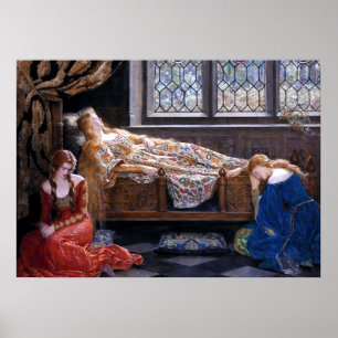 Affiche La beauté du sommeil par John Collier 1921