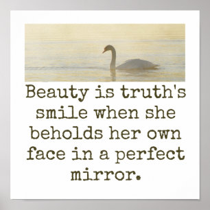 Affiche La beauté est le sourire de la vérité - Citation d