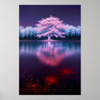 Affiche La beauté majestueuse du Sakura en fleurs