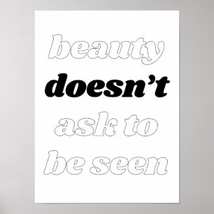 Affiche La beauté ne demande pas l'affiche