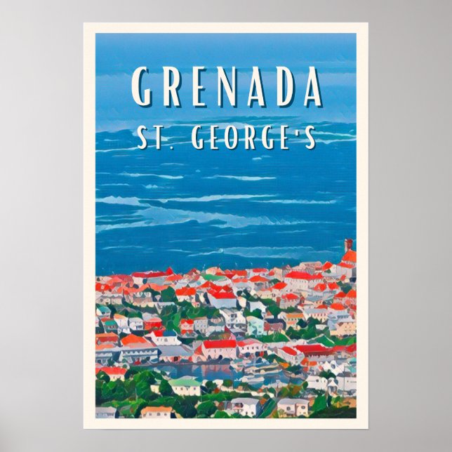 Affiche La beauté tropicale de Grenade à Saint George's (Devant)