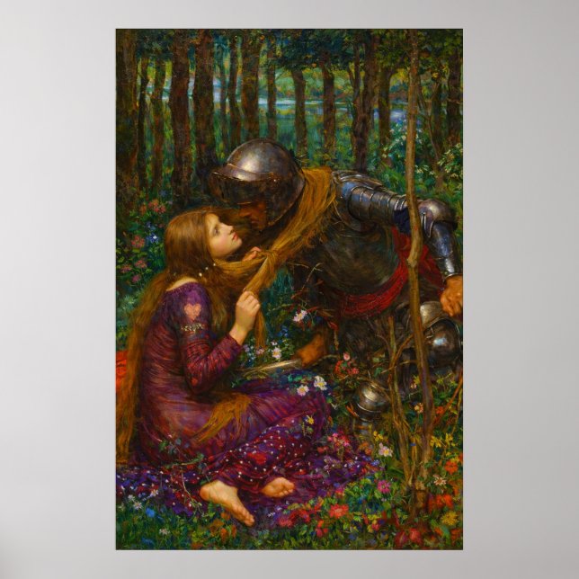 Affiche La Belle Dame sans Merci de Waterhouse (Devant)