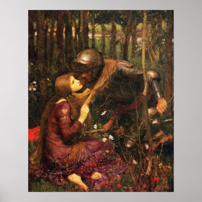 Affiche La Belle Dame sans Merci - John William Waterhouse (Devant)