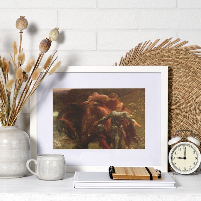 Affiche La Belle Dame sans Merci par Sir Frank Dicksee (Créateur téléchargé)