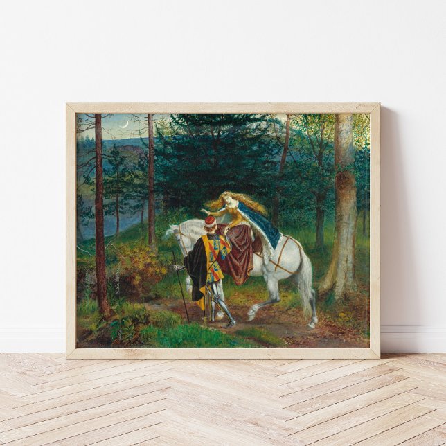 Affiche La Belle Dame Sans Merci | Walter Crane (Créateur téléchargé)