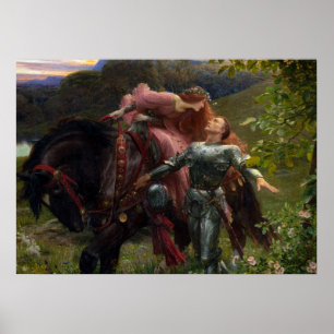 Affiche La belle dame sans miséricorde par Frank Dicksee