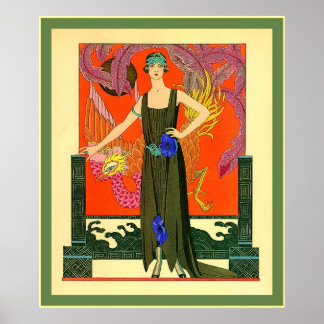 Affiche La Belle ~ Illustration de mode Vintage