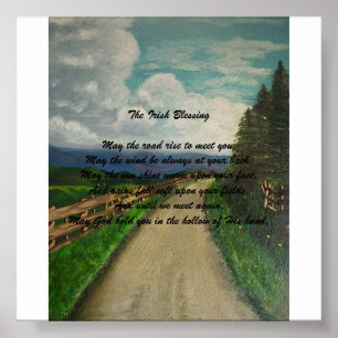 Affiche La bénédiction irlandaise