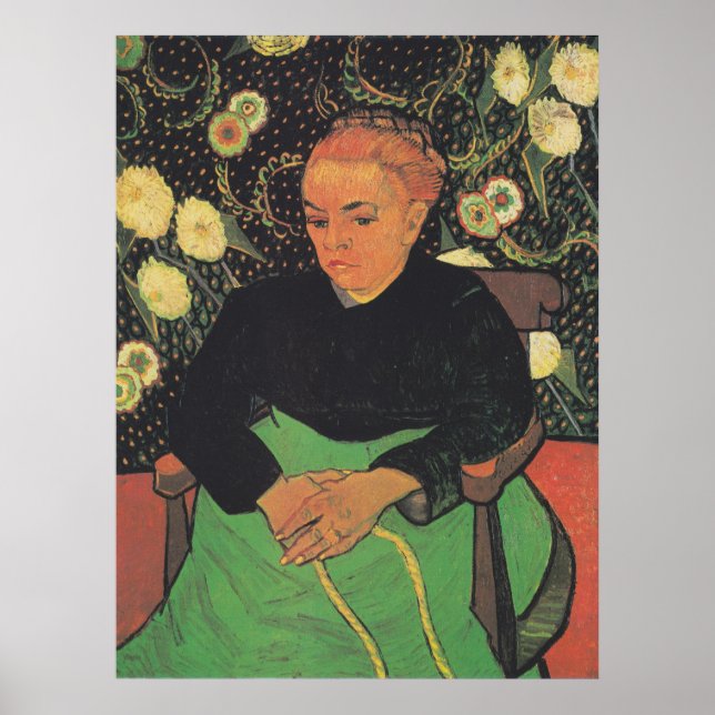 Affiche La Berceuse (Augustine Roulin) de Vincent Van Gogh (Devant)