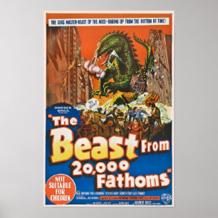 Affiche La bête de 20.000 brasses d'affiche