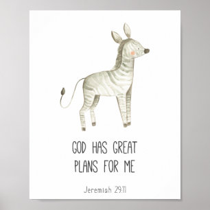 Affiche La Bible Enfante Verse Dieu A De Grands Plans Pour
