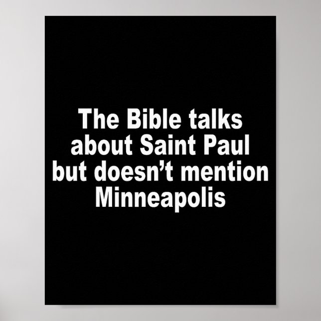 Affiche La Bible Parle De Saint-paul Mais Ne Mentionne (Devant)