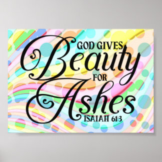 Affiche La Bible Verse Citations - Dieu Donne De La Beauté