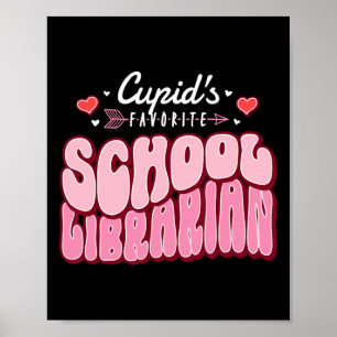 Affiche La bibliothécaire scolaire préférée de Cupidon pou