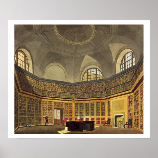 Affiche La bibliothèque du roi, la maison Buckingham, d'ap (Devant)