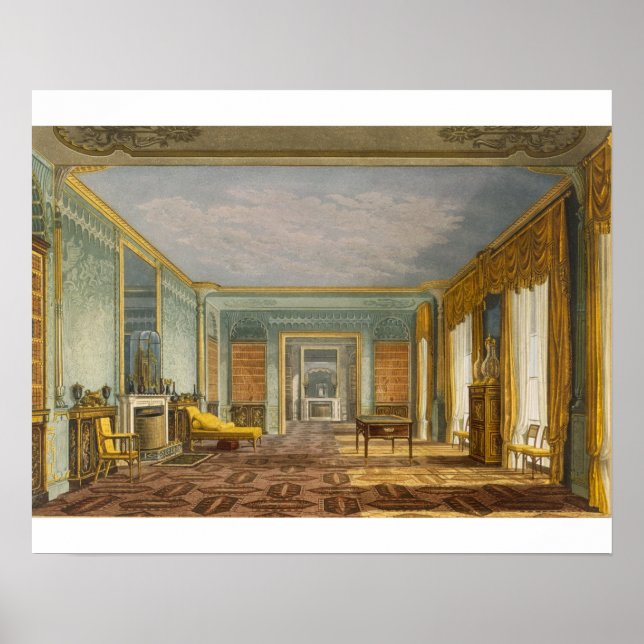Affiche La Bibliothèque du Roi vue du Pavillon Royal (Devant)
