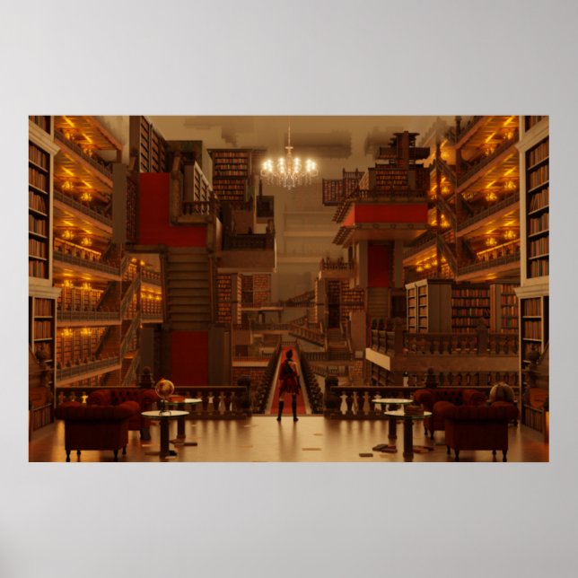 Affiche La bibliothèque éternelle (Devant)