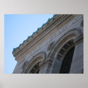 Affiche La bibliothèque publique