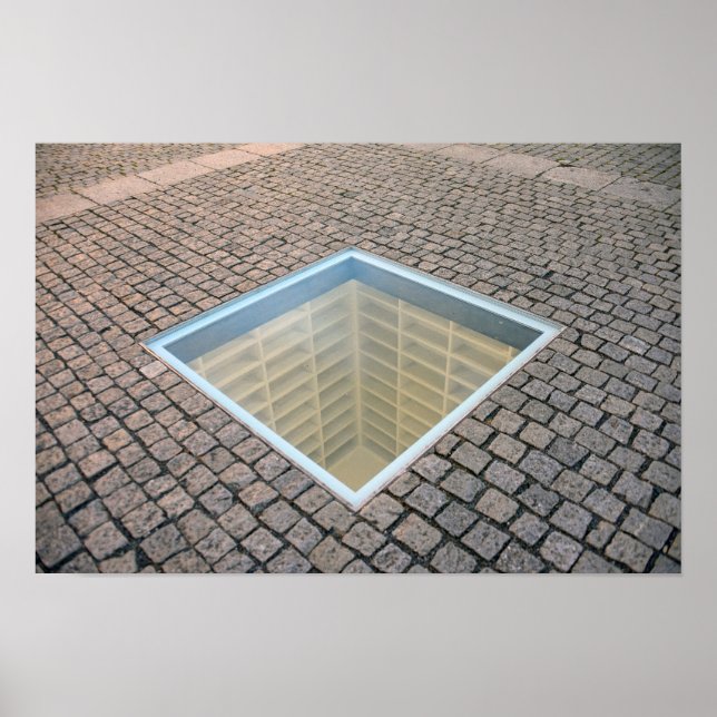 Affiche La Bibliothèque vide, Berlin, Allemagne (Devant)