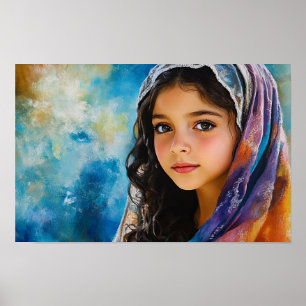 Affiche La bienheureuse Vierge Marie en jeune fille
