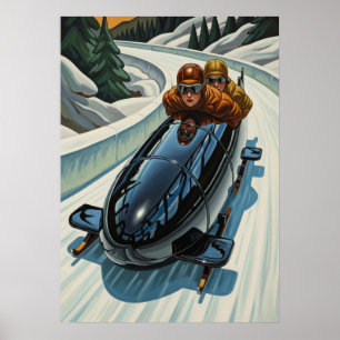 Affiche LA BOBEUSE (Le Bobsledder)