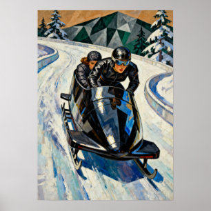 Affiche LA BOBEUSE (Le Bobsledder) V2