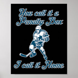 Affiche La boîte de pénalité Accueil Funny Hockey