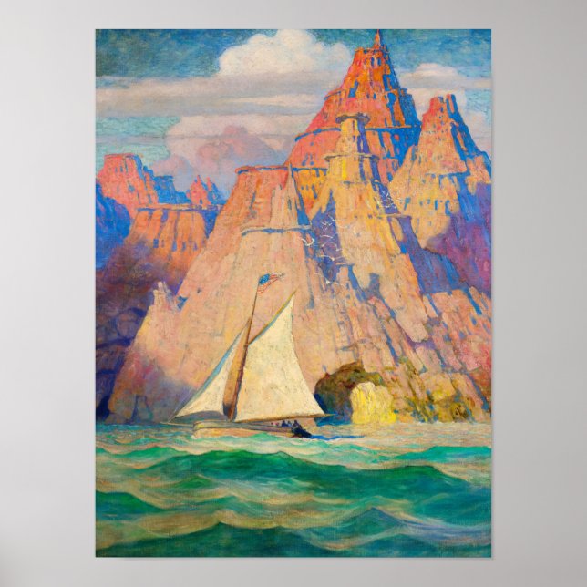 Affiche La Bonaventure, 1918 par Newell Convers Wyeth (Devant)