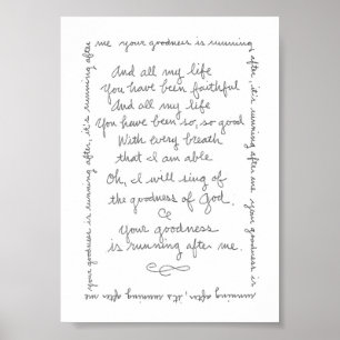 Affiche La bonté de Dieu Imprimer