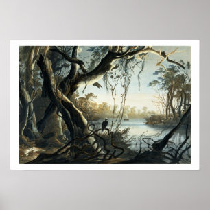 Affiche La bouche de la Fox River, Indiana, plaque 5 de