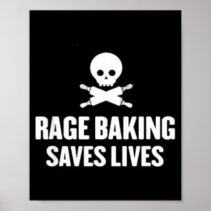 Affiche La boulangerie de rage sauve la tête de mort vivan